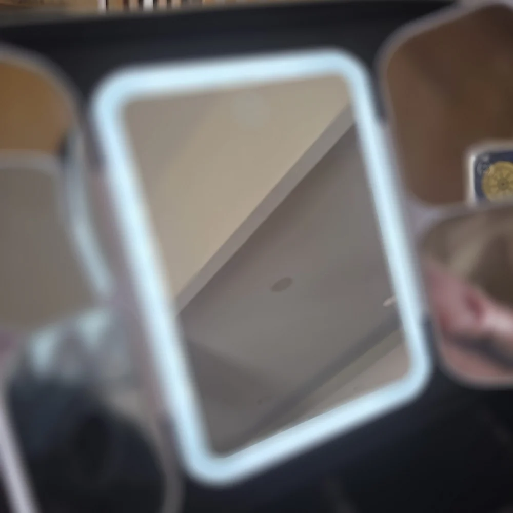 Light-Up Travel Makeup Case with Mirror